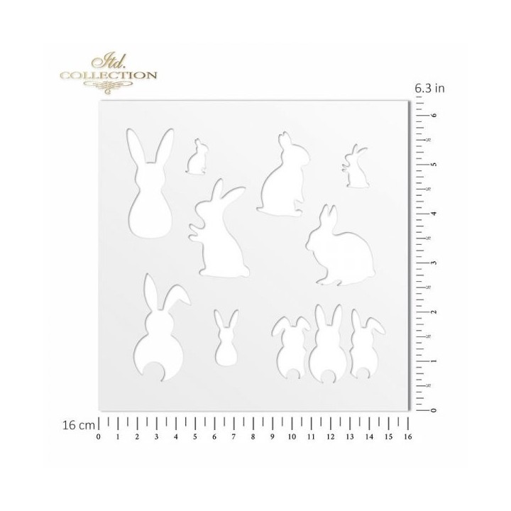Sjabloon voor scrapbooking en decoupage 16x16 cm ST0140A