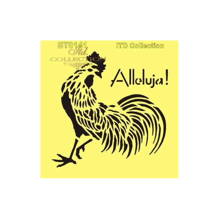 Sjabloon voor scrapbooking en decoupage 16x16 cm ST0141B