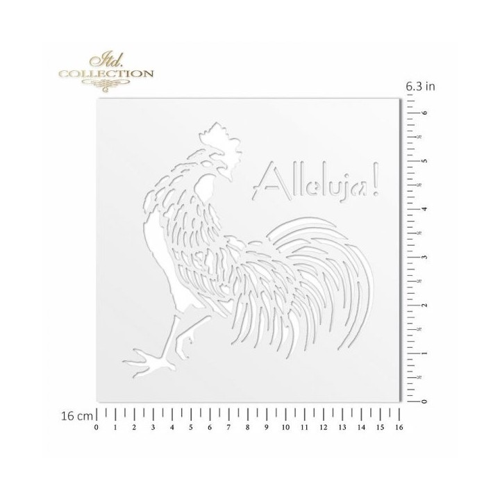 Sjabloon voor scrapbooking en decoupage 16x16 cm ST0141B