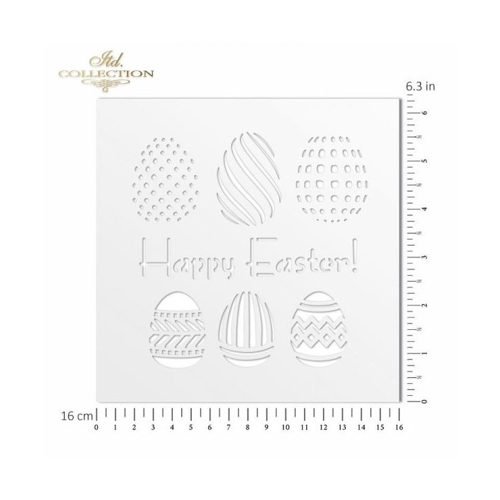 Sjabloon voor scrapbooking en decoupage 16x16 cm ST0143B