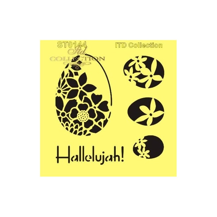 Sjabloon voor scrapbooking en decoupage 16x16 cm ST0144A