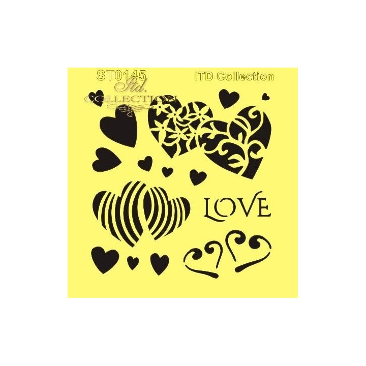 Sjabloon voor scrapbooking en decoupage 16x16 cm ST0145A