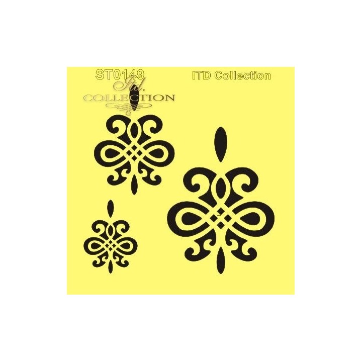 Sjabloon voor scrapbooking en decoupage 16x16 cm ST0149B