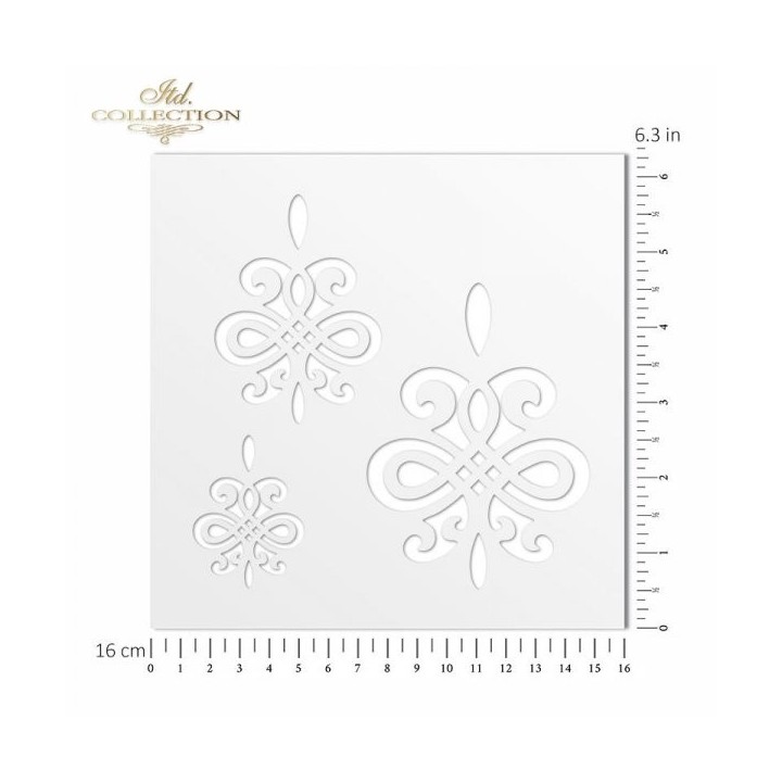 Sjabloon voor scrapbooking en decoupage 16x16 cm ST0149B