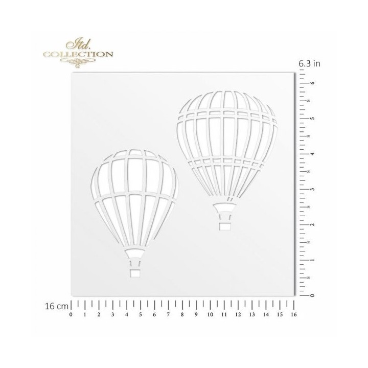 Sjabloon voor scrapbooking en decoupage 16x16 cm ST0150B