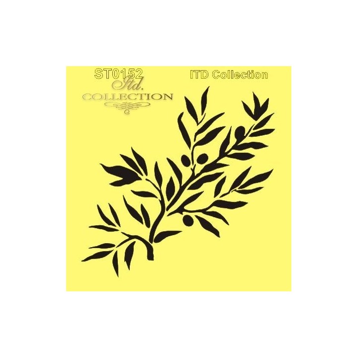 Sjabloon voor scrapbooking en decoupage 16x16 cm ST0152A