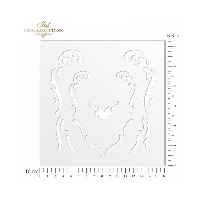 Sjabloon voor scrapbooking en decoupage 16x16 cm ST0157B