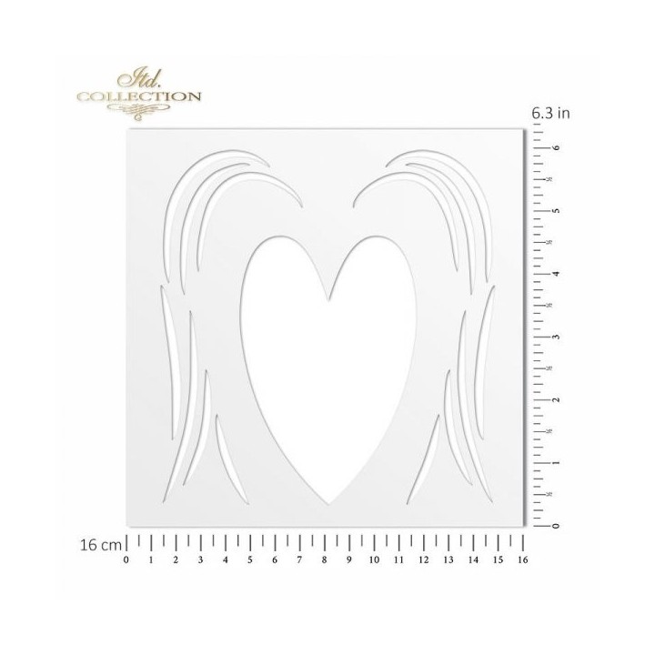 Sjabloon voor scrapbooking en decoupage 16x16 cm ST0158A