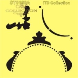 Sjabloon voor scrapbooking en decoupage 16x16 cm ST0160A