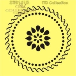 Sjabloon voor scrapbooking en decoupage 16x16 cm ST0161B