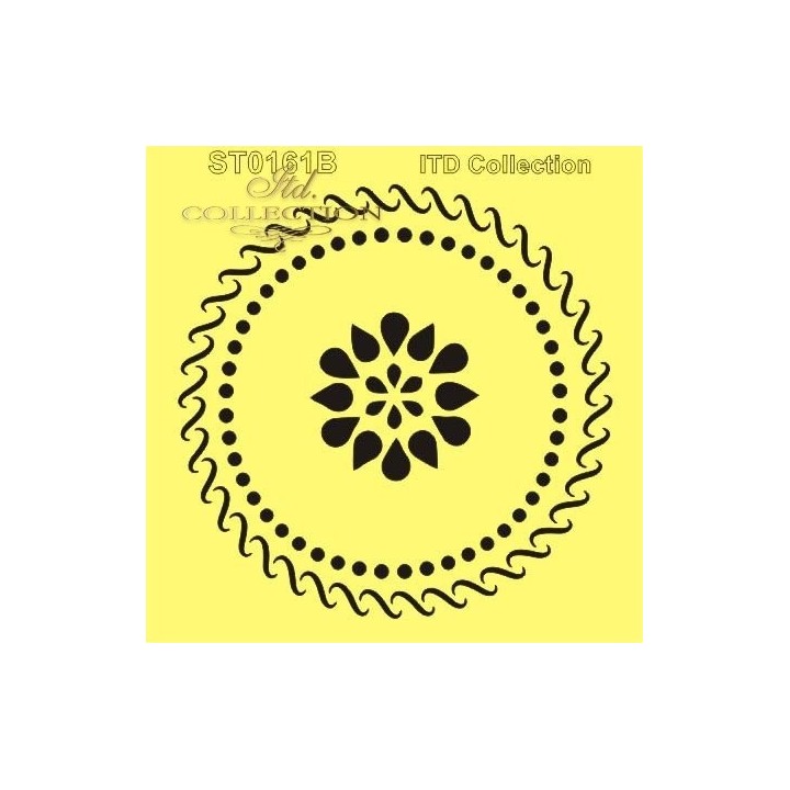 Sjabloon voor scrapbooking en decoupage 16x16 cm ST0161B
