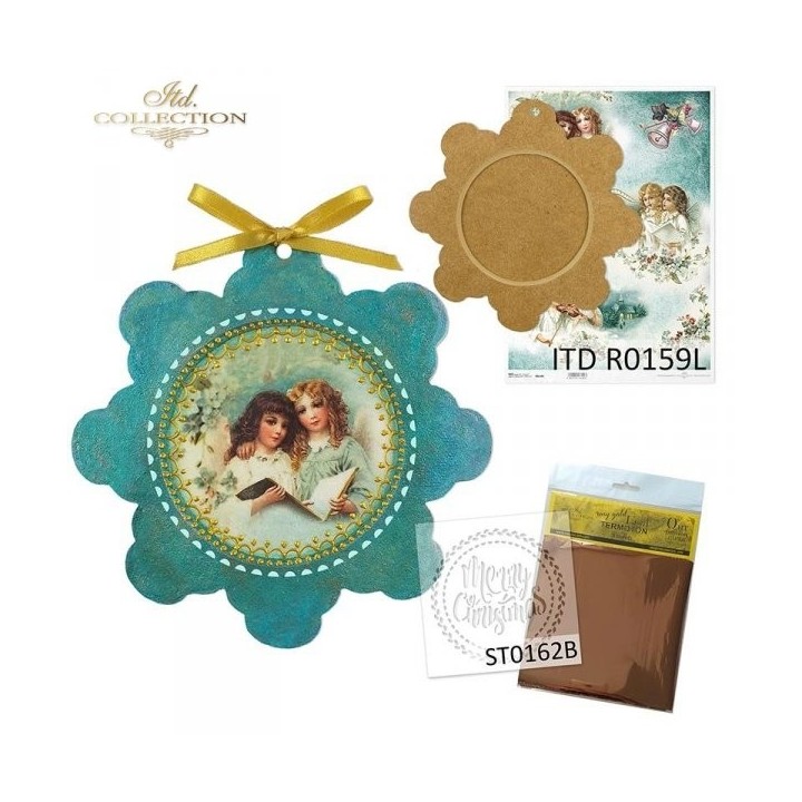 Sjabloon voor scrapbooking en decoupage 16x16 cm ST0162B