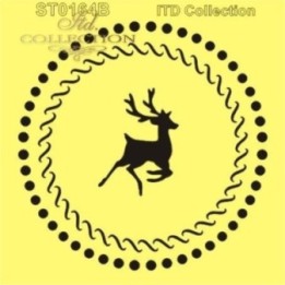 Sjabloon voor scrapbooking en decoupage 16x16 cm ST0164B