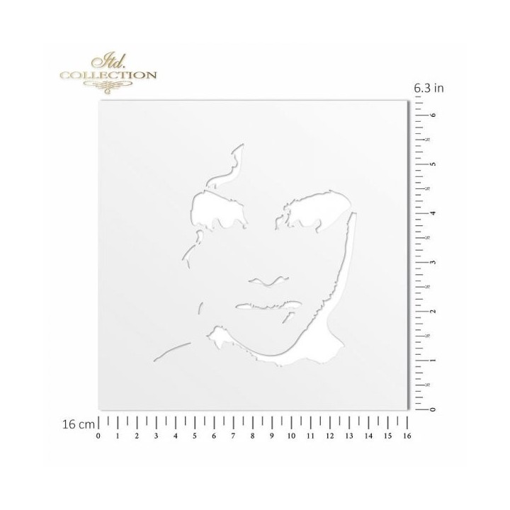 Sjabloon voor scrapbooking en decoupage 16x16 cm ST0165A