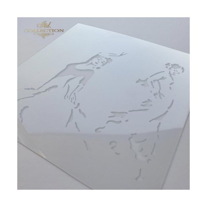 Sjabloon voor scrapbooking en decoupage 16x16 cm ST0167B