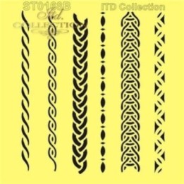 Sjabloon voor scrapbooking en decoupage 16x16 cm ST0168B
