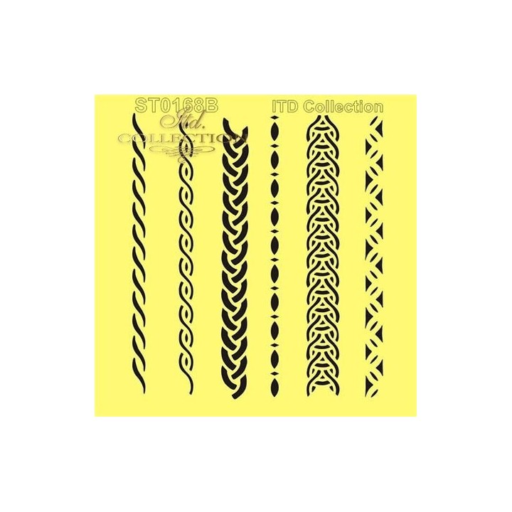 Sjabloon voor scrapbooking en decoupage 16x16 cm ST0168B