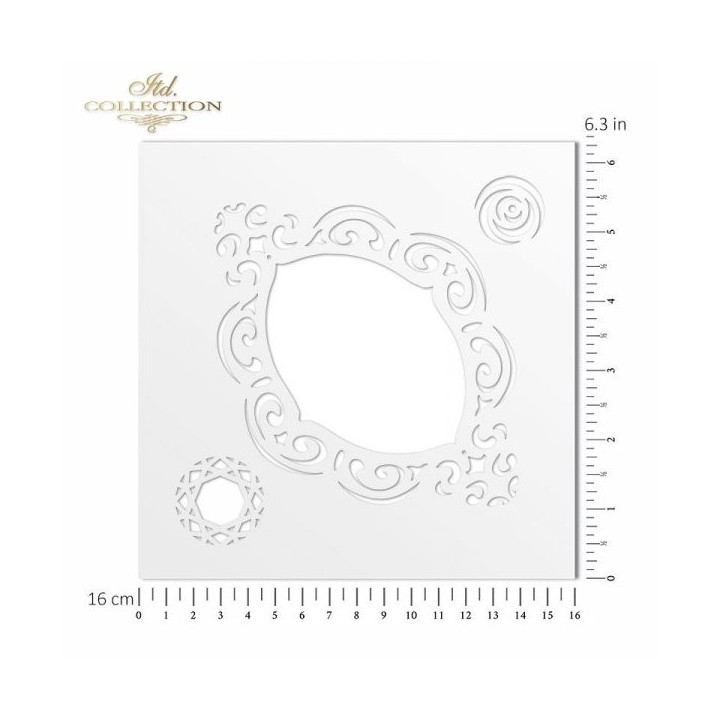 Sjabloon voor scrapbooking en decoupage 16x16 cm ST0169B