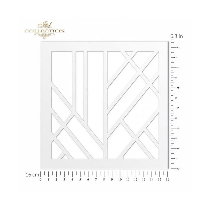 Sjabloon voor scrapbooking en decoupage 16x16 cm ST0170A