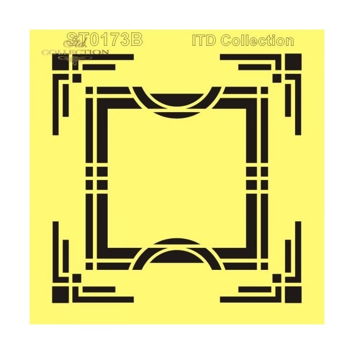 Sjabloon voor scrapbooking en decoupage 16x16 cm ST0173B