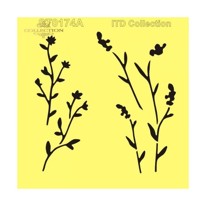 Sjabloon voor scrapbooking en decoupage 16x16 cm ST0174A
