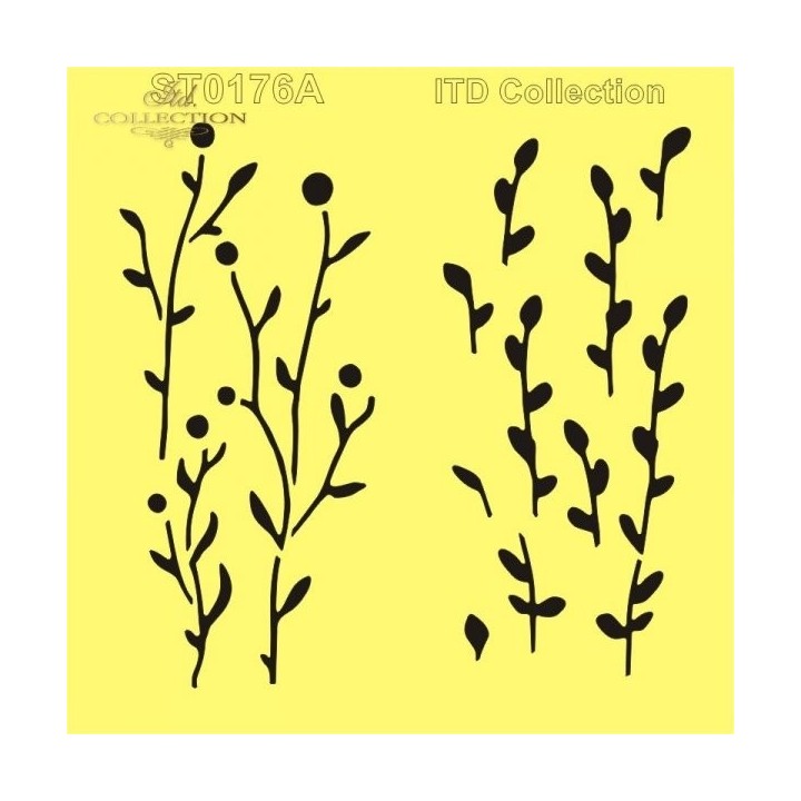 Sjabloon voor scrapbooking en decoupage 16x16 cm ST0176A