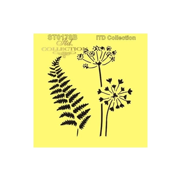 Sjabloon voor scrapbooking en decoupage 16x16 cm ST0178B