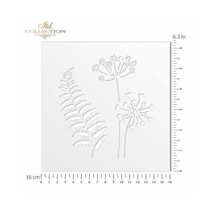 Sjabloon voor scrapbooking en decoupage 16x16 cm ST0178B