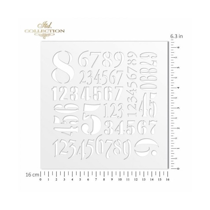 Sjabloon voor scrapbooking en decoupage 16x16 cm ST0180B