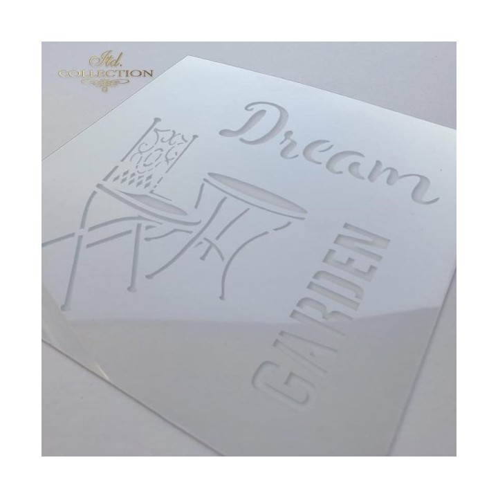 Sjabloon voor scrapbooking en decoupage 16x16 cm ST0181B