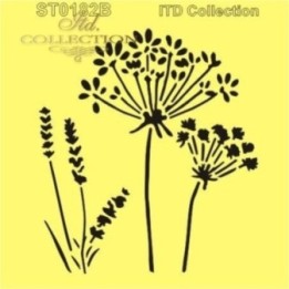 Sjabloon voor scrapbooking en decoupage 16x16 cm ST0182B