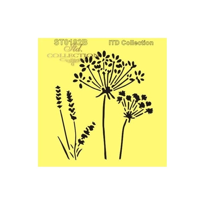 Sjabloon voor scrapbooking en decoupage 16x16 cm ST0182B