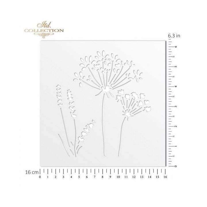 Sjabloon voor scrapbooking en decoupage 16x16 cm ST0182B