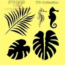 Sjabloon voor scrapbooking en decoupage 16x16 cm ST0183B