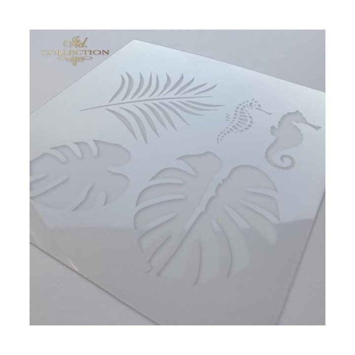 Sjabloon voor scrapbooking en decoupage 16x16 cm ST0183B Tropical Dreams