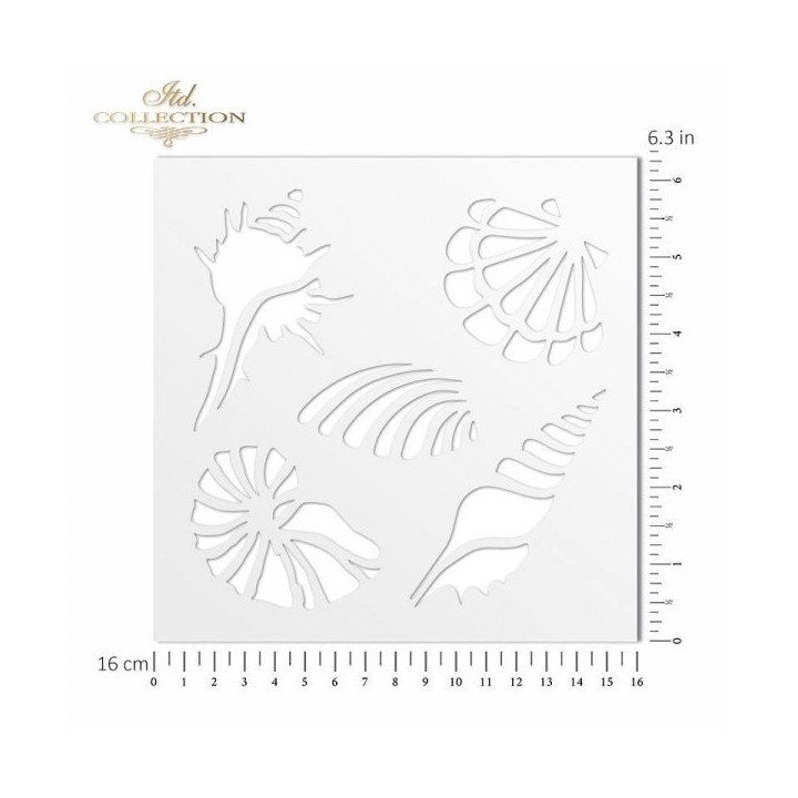 Sjabloon voor scrapbooking en decoupage 16x16 cm ST0184B Tropical Dreams