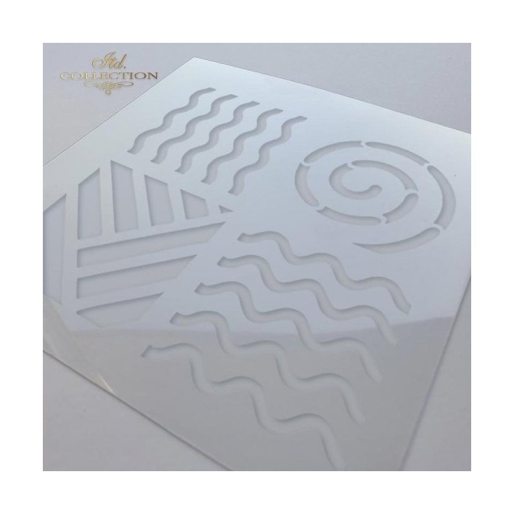 Sjabloon voor scrapbooking en decoupage 16x16 cm ST0185B