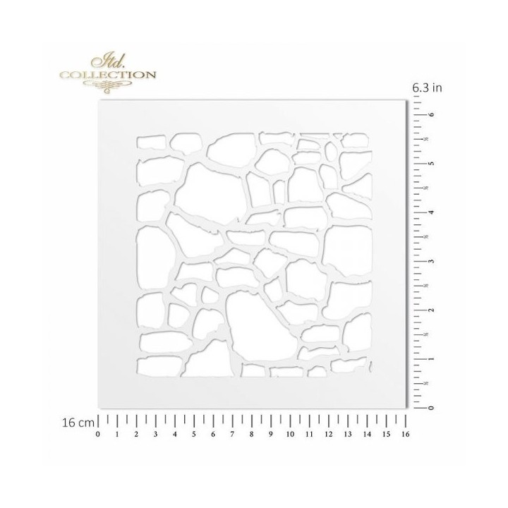 Sjabloon voor scrapbooking en decoupage 16x16 cm ST0186B