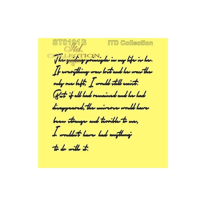 Sjabloon voor scrapbooking en decoupage 16x16 cm ST0191B