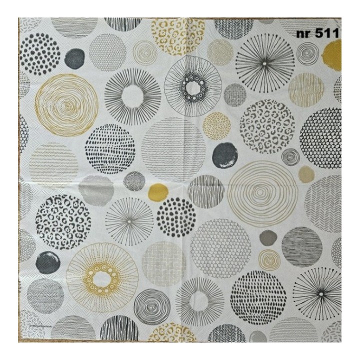 Circles texture servet 33x33cm