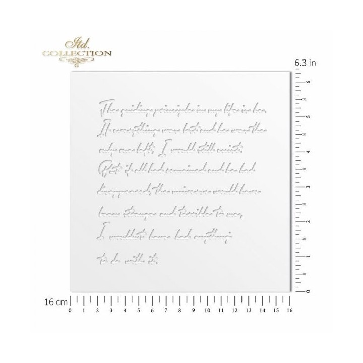 Sjabloon voor scrapbooking en decoupage 16x16 cm ST0191B