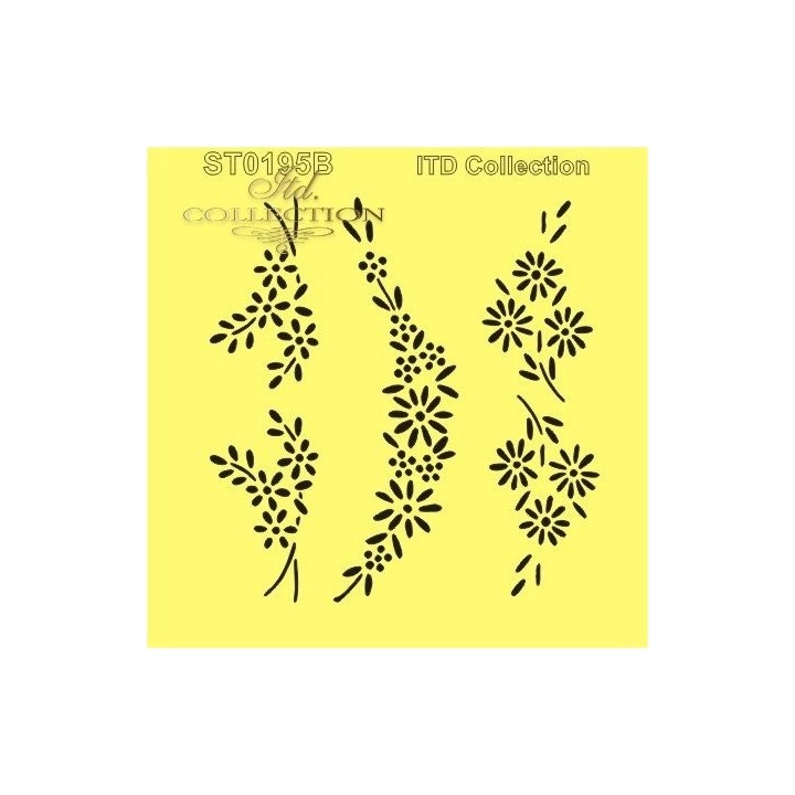Sjabloon voor scrapbooking en decoupage 16x16 cm ST0195B