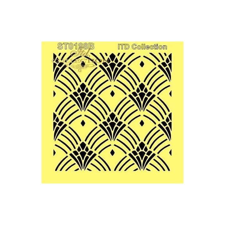 Sjabloon voor scrapbooking en decoupage 16x16 cm ST0198B