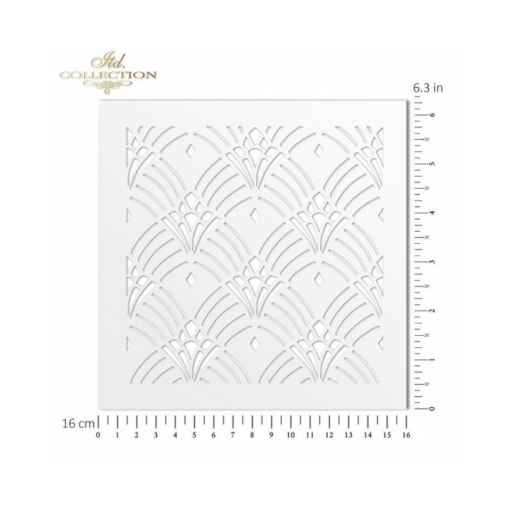 Sjabloon voor scrapbooking en decoupage 16x16 cm ST0198B