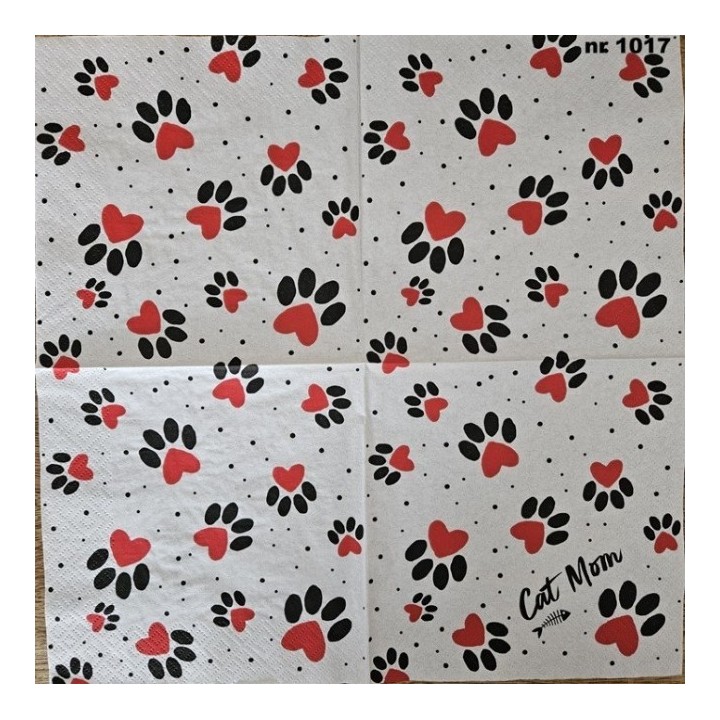 Cat mum servet 33x33cm