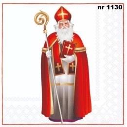 St Nicolas servet 33x33cm