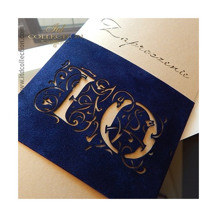 Papier voor scrapbooking ''flok'' A4 kleur: marineblauw * PSS011