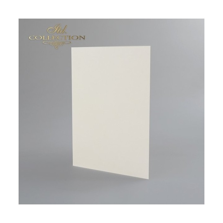 Kaartbasis BDK-003 * crèmekleurig, iriserend papier
