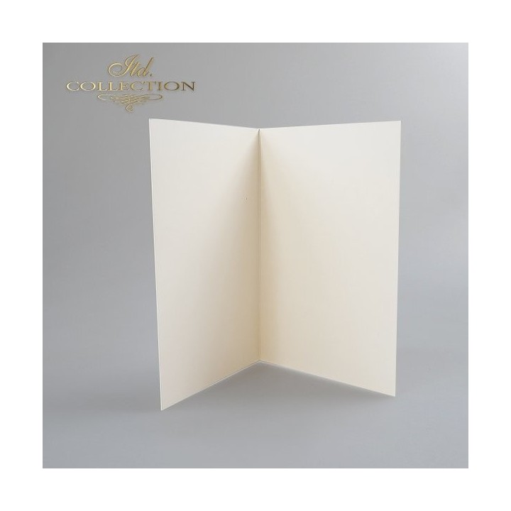 Kaartbasis BDK-003 * crèmekleurig, iriserend papier