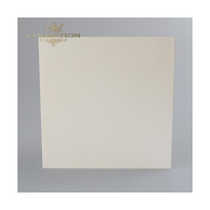 Kaartbasis BDK-012 * crèmekleurig, iriserend papier